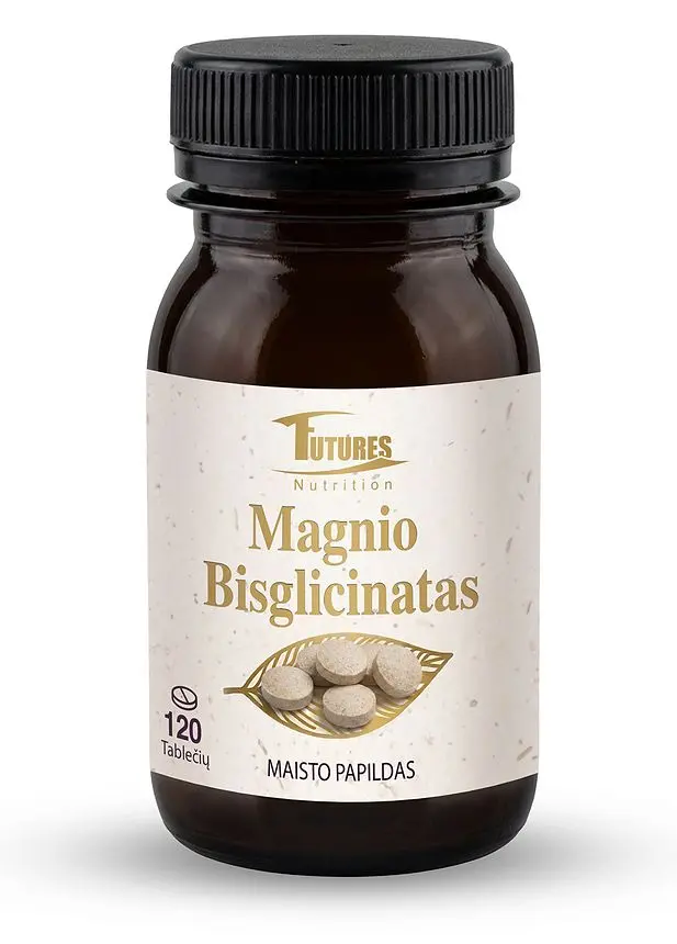 Magnio bisglicinatas 150 mg, 120 tablečių
